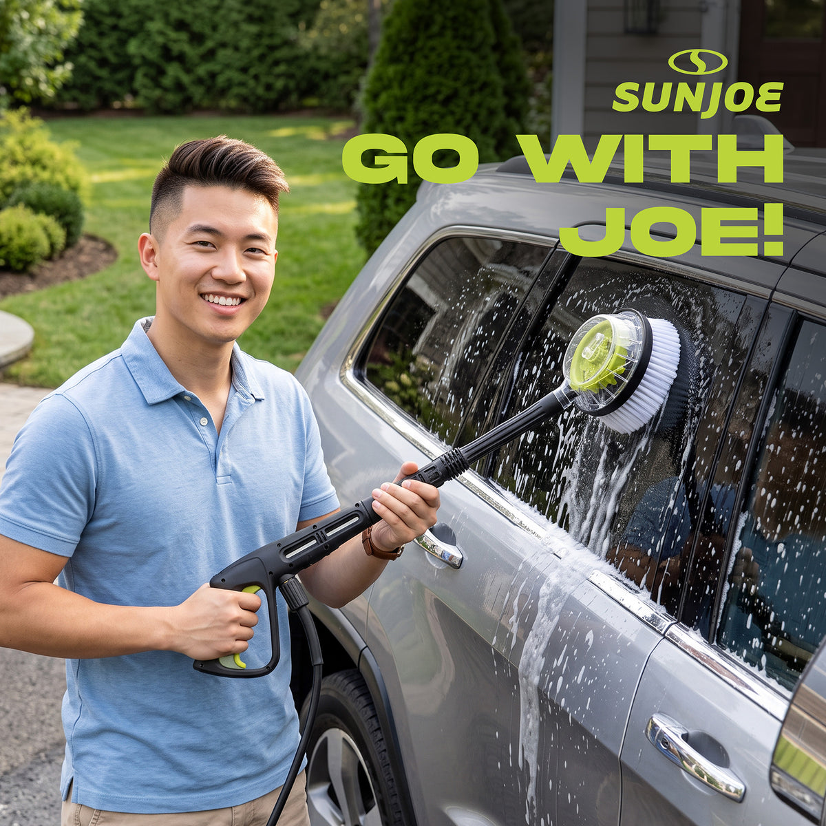 Sun Joe Car Cleaning Accessory Kit Pressure Washer Brush Set, CCK (Open Box)
