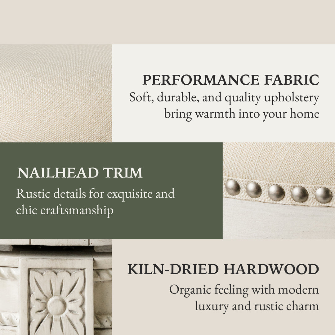 Maven Lane Pullman High-Back Swivel Bar Stool White Oak, Counter Height,Open Box - VMInnovations