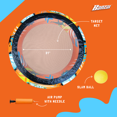 Banzai SLAM BALL 360 Plastic High-Energy Pool or Lawn Game, Ages 8+ (Open Box) - VMInnovations