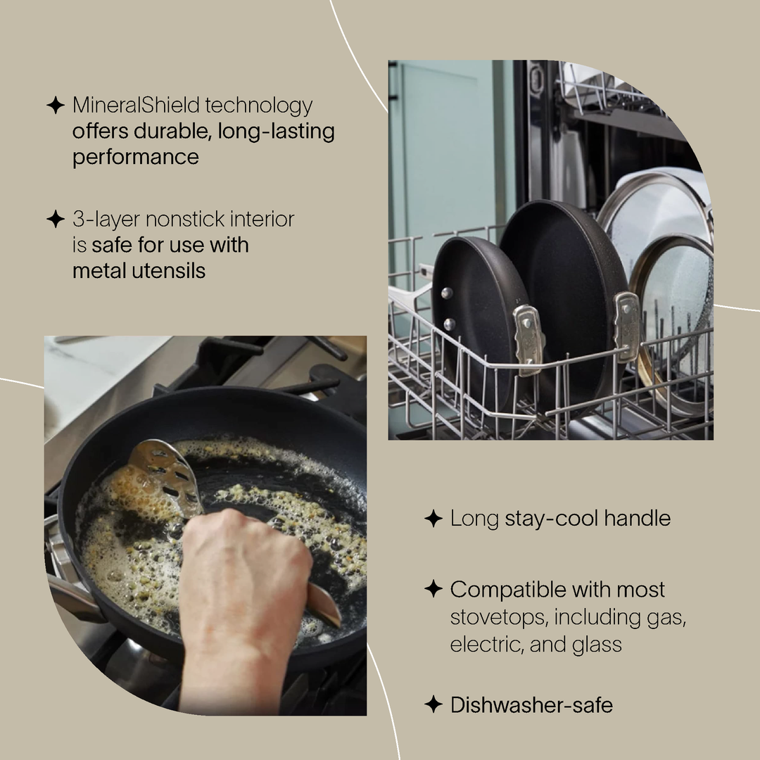 Premier 13 Inch Hard Anodized MineralShield Nonstick Flat Wok Pan (Used) - VMInnovations