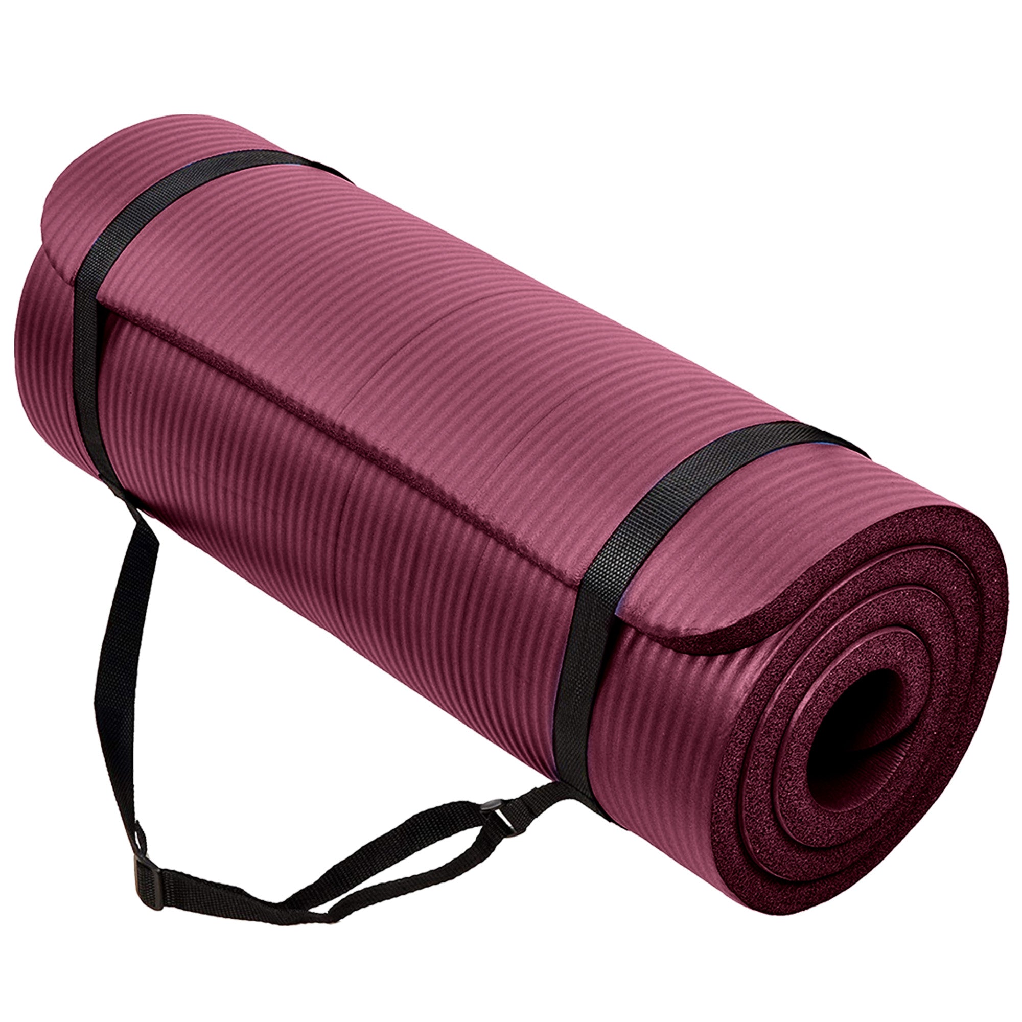 BalanceFrom Yoga Mat, 1" Extra Thick Exercise Pilates Workout Mat (Open Box)