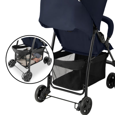 hauck Sport T13 Lightweight Compact Foldable Stroller Push Chair, Dark Blue - VMInnovations