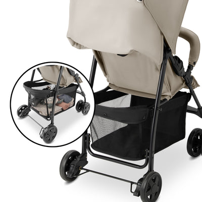hauck Sport T13 Lightweight Compact and Foldable Stroller, Push Chair, Beige