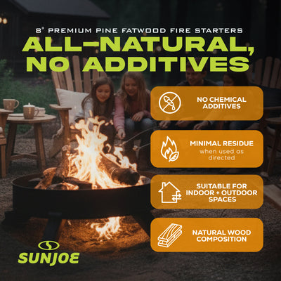 Sun Joe 40lb Fire Starter Sticks for Fireplace, Wood Stove & Grill (Open Box)