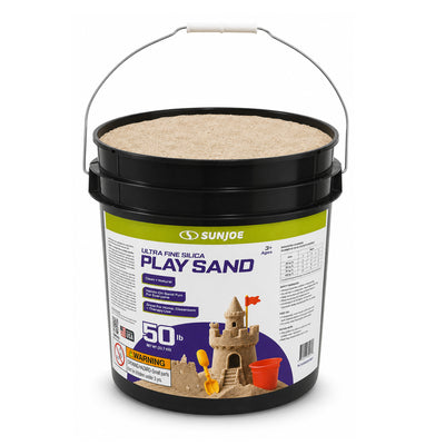 Sun Joe Ultra Fine Silica Play Sand for Sandboxes and Sensory Tables, 50 lbs. - VMInnovations