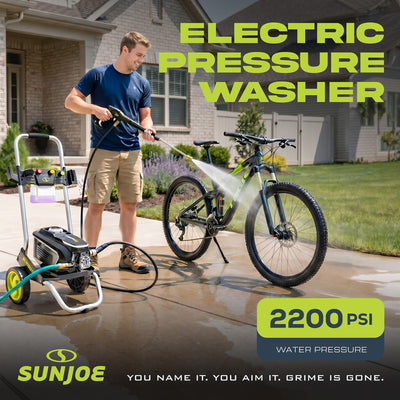 Sun Joe 2200 PSI Electric Pressure Washer w/ Foam Cannon & Nozzles (Open Box) - VMInnovations