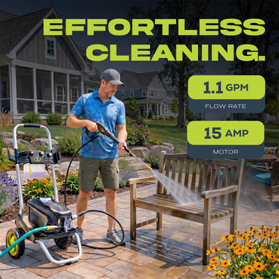 Sun Joe 2200 PSI Electric Pressure Washer w/ Foam Cannon & Nozzles (Open Box) - VMInnovations