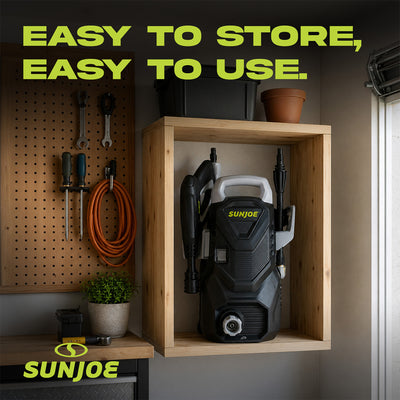 Sun Joe Electric Pressure Washer with Foam Cannon, 1500 PSI, 1.1 GPM (For Parts)