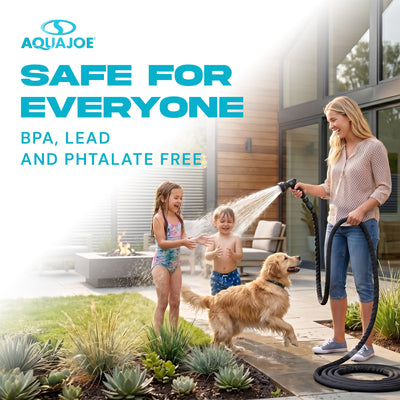 Aqua Joe FiberJacket Garden Hose, Kink-Resistant, 50' x 5/8" Diameter (Open Box)