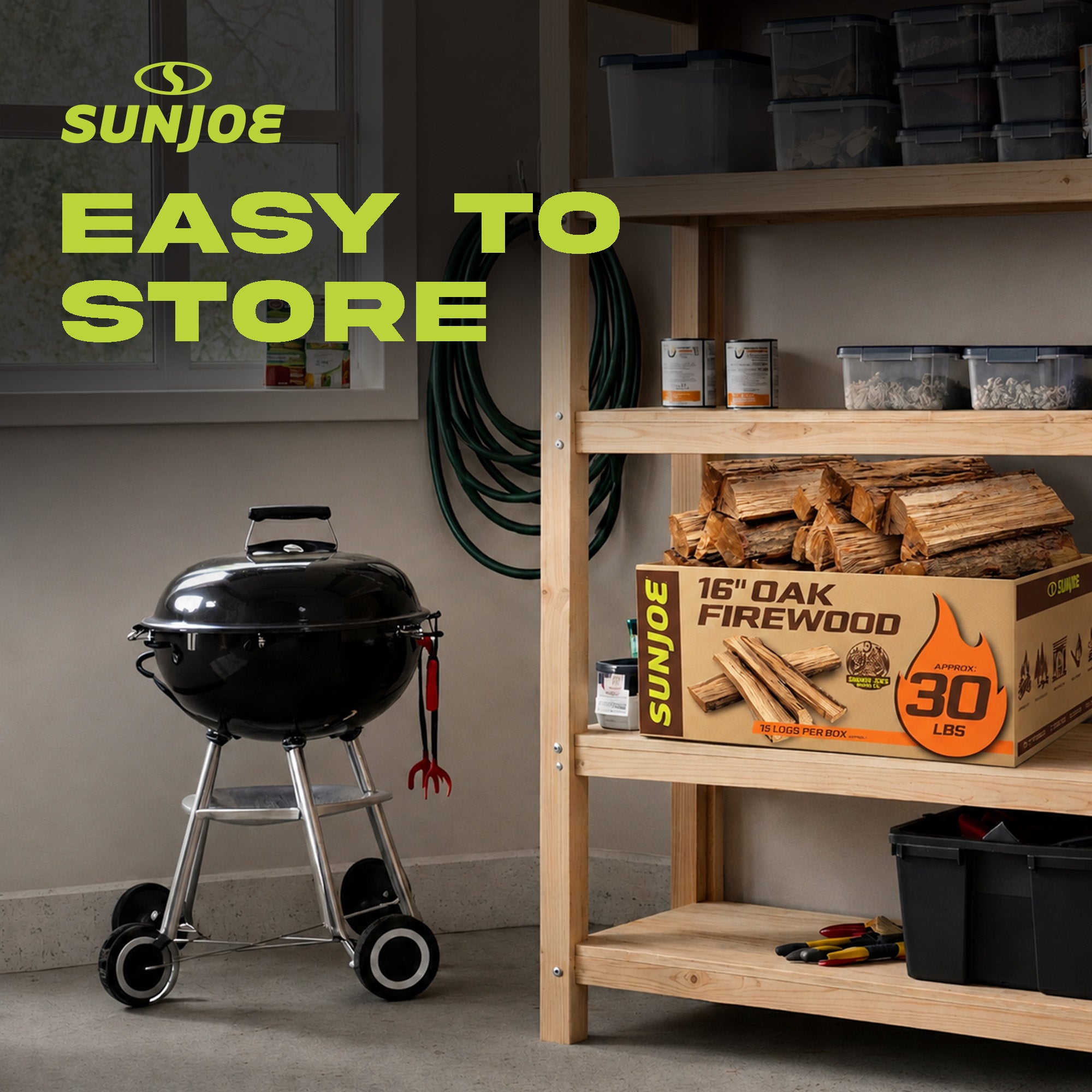 Sun Joe 16" Oak Firewood Fire Starter Sticks for Fireplace & Pits Use, (Used) - VMInnovations