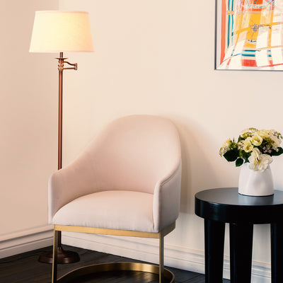 Brightech Caden Modern Style 63" Tall Floor Lamp w/ Swing Arm, Bronze (Open Box) - VMInnovations