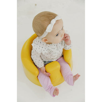 Bumbo Baby Infant Soft Foam Floor Seat with 3 Point Adjustable Harness, Mimosa