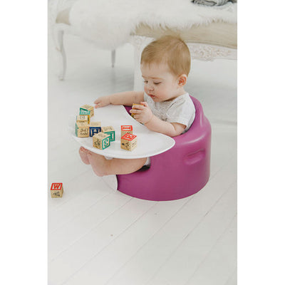Bumbo Baby Infant Soft Foam Floor Seat with 3 Point Adjustable Harness, Grape (For Parts)