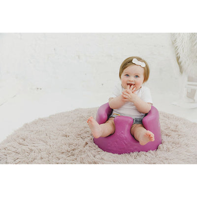 Bumbo Baby Infant Soft Foam Floor Seat with 3 Point Adjustable Harness, Grape (For Parts)