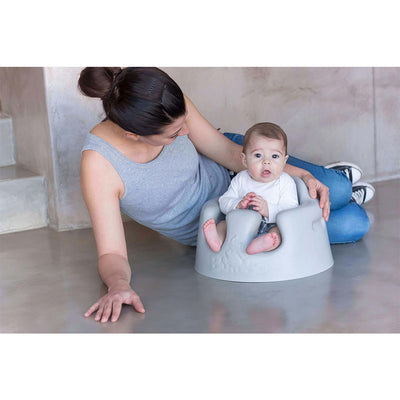 Bumbo Baby Infant Soft Foam Wide Floor Seat w/ 3 Point Adjustable Harness, Aqua