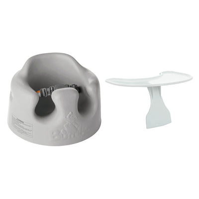 Bumbo Baby Infant Soft Foam Wide Floor Seat w/ Play Top Tray Attachment, Monsoon