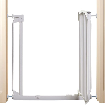 Bindaboo B1101 28 to 32 In Expanding Swing Close Baby and Pet Safety Gate, White - VMInnovations