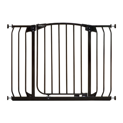 Bindaboo B1104 38 to 42.5 Inch Swing Close Baby and Pet Safety Gate, Black - VMInnovations