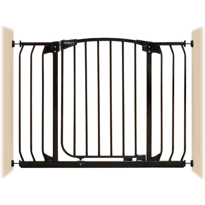 Bindaboo B1104 38 to 42.5 Inch Swing Close Baby and Pet Safety Gate, Black - VMInnovations