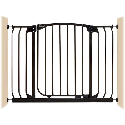 Bindaboo B1104 38 to 42.5 Inch Swing Close Baby and Pet Safety Gate, Black