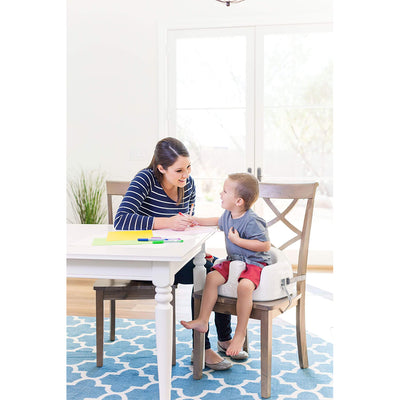 Bumbo Baby Toddler Soft Foam Multi Seat with Tray and Buckle Straps, Cool Gray