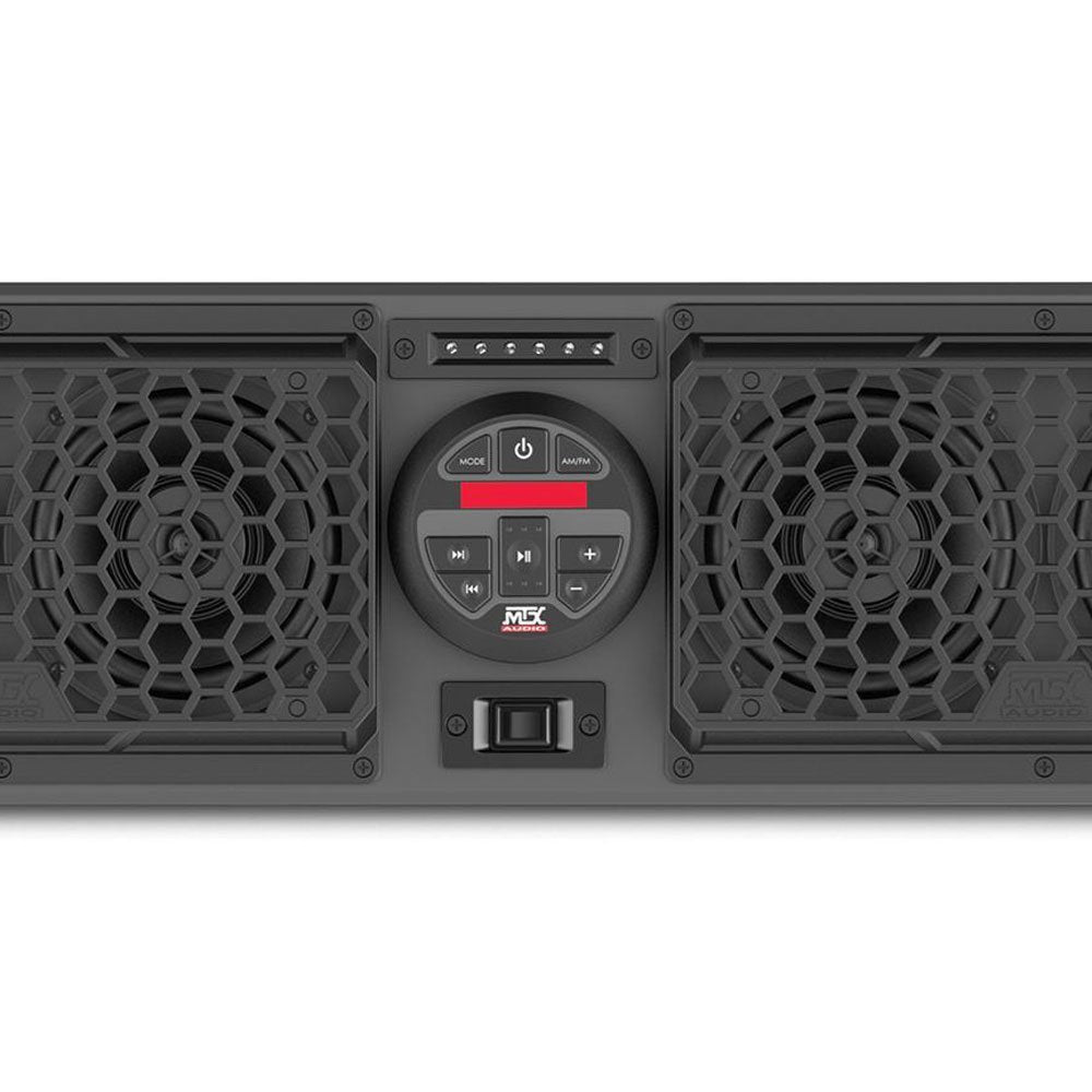 MTX MUDSYS31 Bluetooth Overhead Waterproof UTV Soundbar and Amp System (4 Pack)