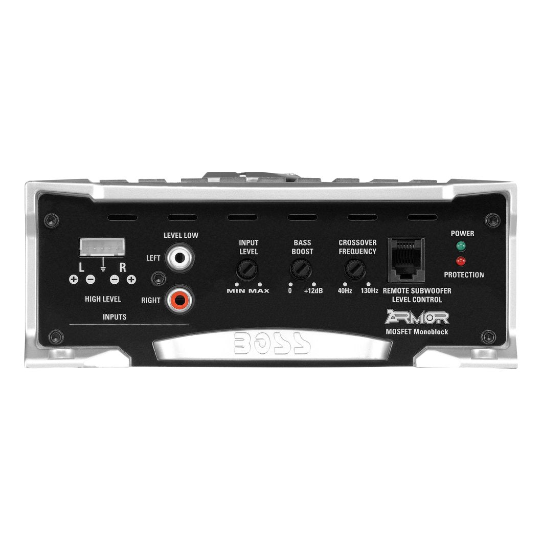 Boss Armor AR2000M 2000 Watt Monoblock A/B Amp Car Audio + Bass Remote (4 Pack) - VMInnovations