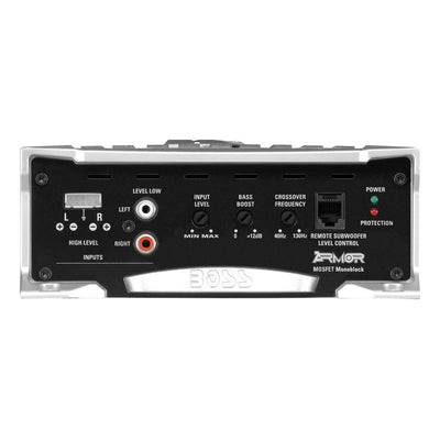 Boss Armor AR2000M 2000 Watt Monoblock A/B Amp Car Audio + Bass Remote (4 Pack) - VMInnovations