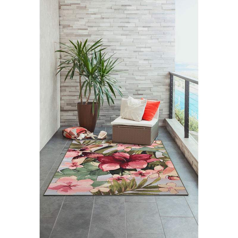 Liora Manne Marina Indoor Outdoor Area Rug, Tropical Floral, 3&