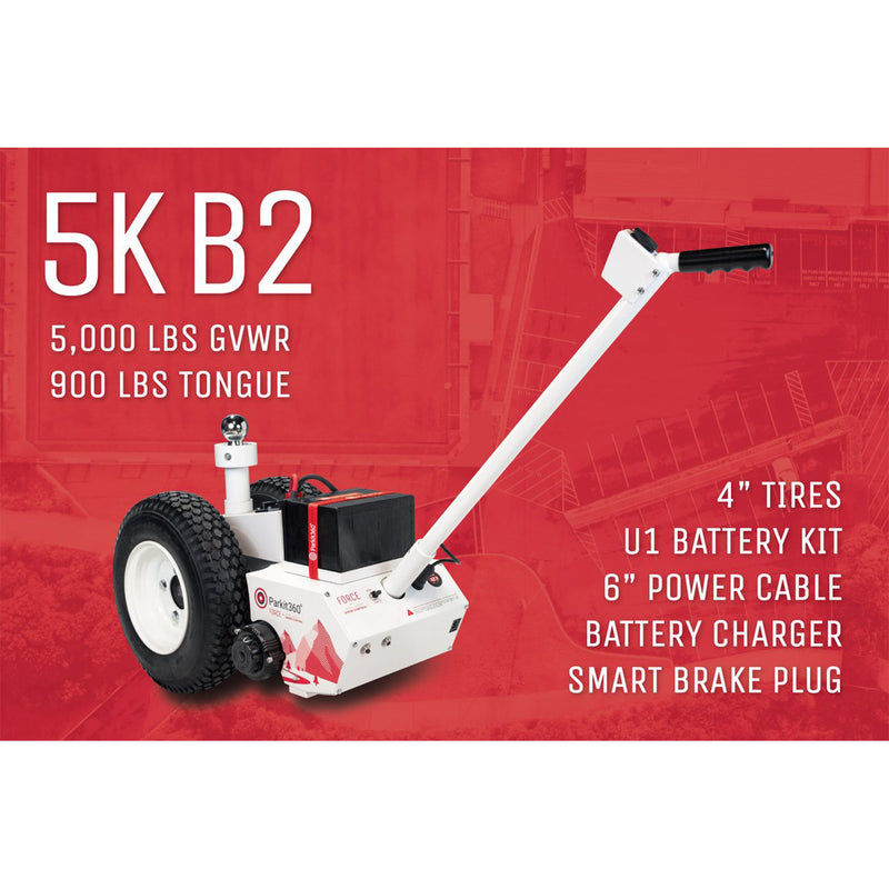 Parkit360 5K B2 Battery Powered Jack Utility Dolly for Easy Pulling (For Parts)