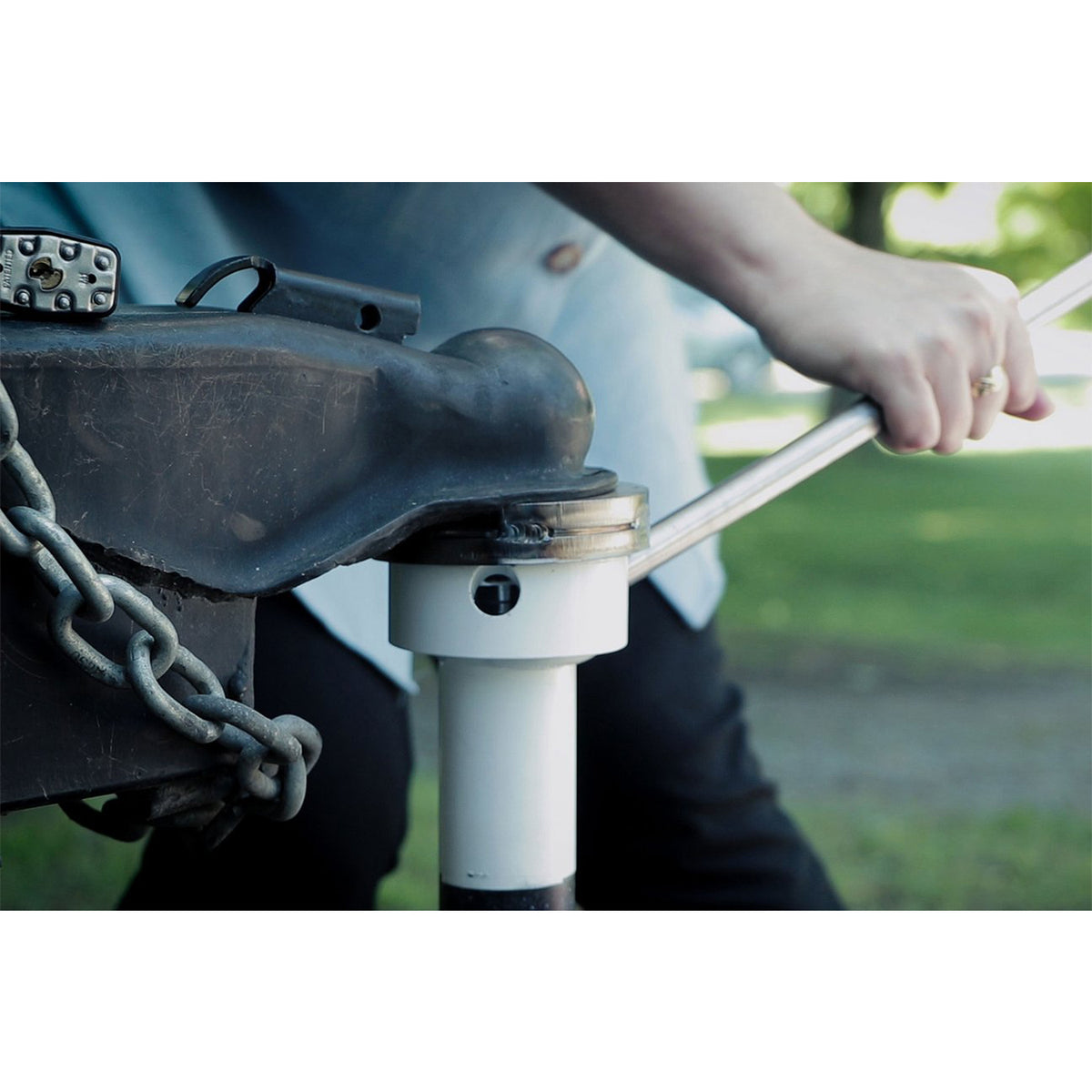 Parkit360 Battery Powered Trailer Jack Utility Dolly for Easy Pulling(For Parts)