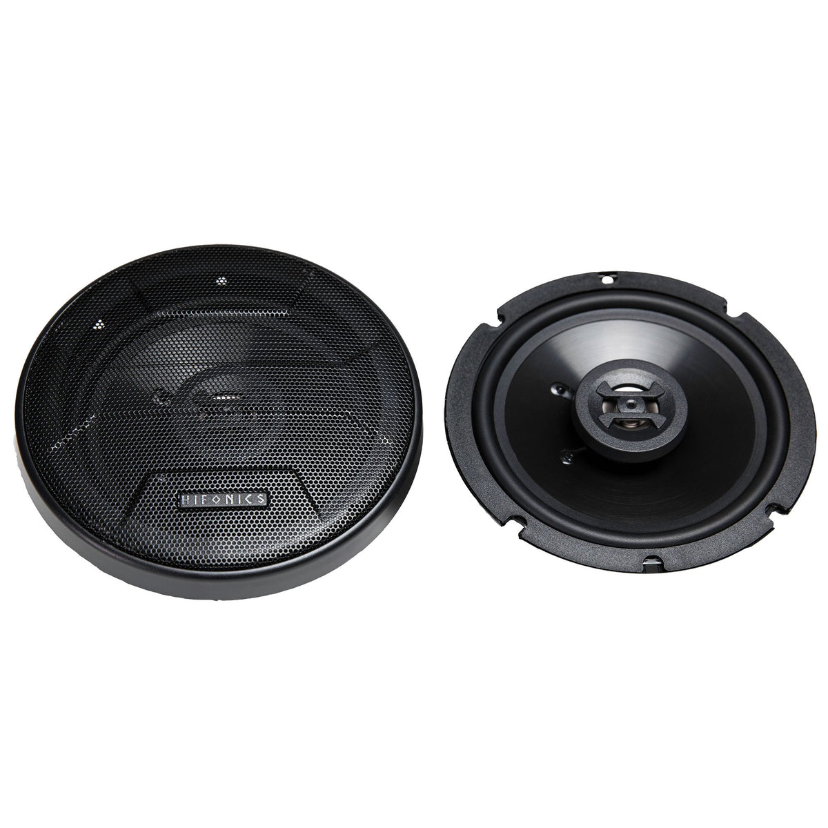 DS18 1" 350W Bullet Tweeter, Pair w/ Hifonics Zeus 6.5" 300W Speakers (2 Pair)