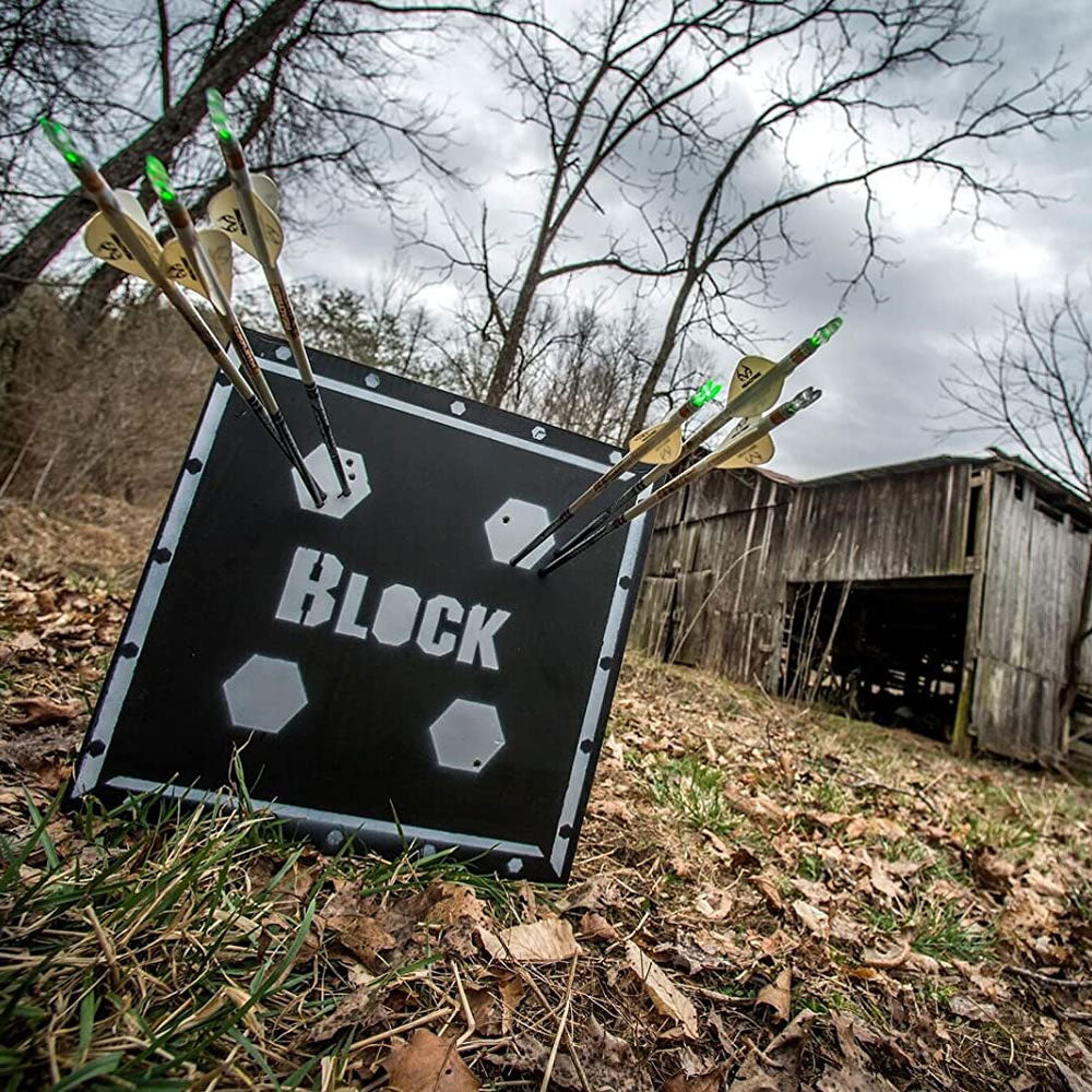 BLOCK Vault 4 Sided Archery Target with Patented Design and Easy Arrow Removal - VMInnovations