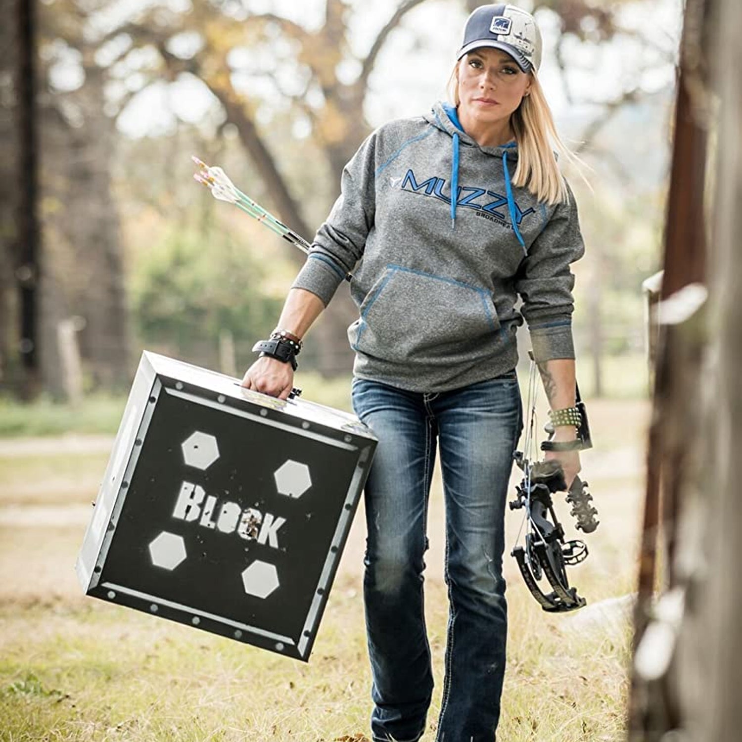 Field Logic B56105 BLOCK Vault Backyard Archery Hunting Bow and Arrow Box Target - VMInnovations