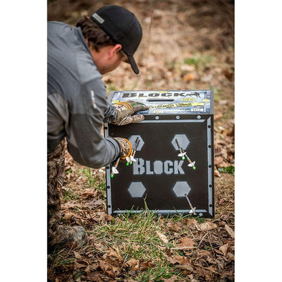 BLOCK XL 4 Sided High Density Core Vault Archery Arrow Target, Black (Used)