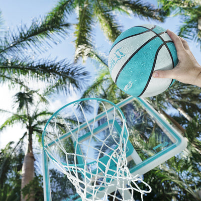 Dunn-Rite Splash & Shoot Basketball Hoop & ProVolly Swimming Pool Volleyball Set