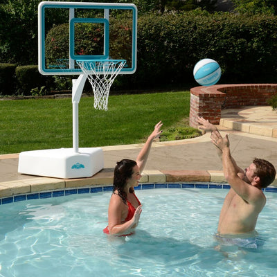 Dunn-Rite Splash & Shoot Basketball Hoop & ProVolly Swimming Pool Volleyball Set