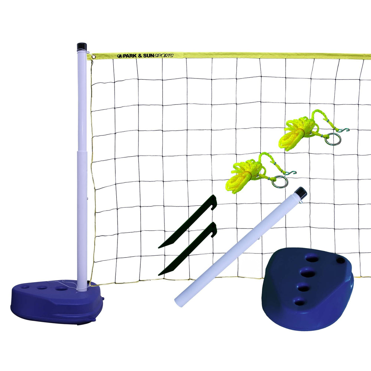 Park & Sun Sports Portable Indoor Outdoor Pool Volleyball Net Play Set (2 Pack)