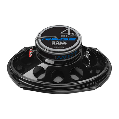 Boss BE694 Rage 4 Way 500W Full Range Mobile Audio/Video Speakers, Pair (4 Pack)