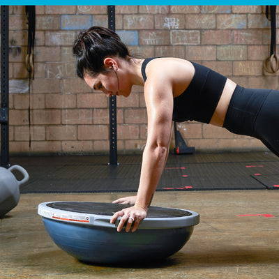 Bosu Pro Home Gym 26 Inch Balance Strength Trainer Ball, Blue (For Parts)