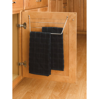 Rev A Shelf 563-32 C Kitchen Vanity Cabinet Door Mount Towel Holder Bar, Chrome (Open Box)
