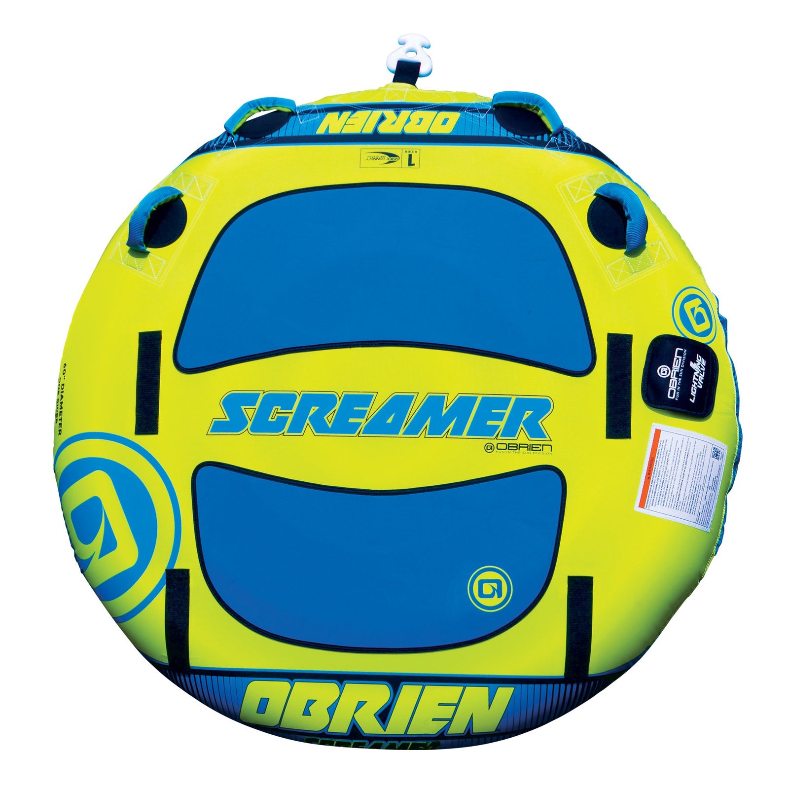 O'Brien Watersports Screamer 1 Person 60 In Towable Inflatable Water Sport Tube - VMInnovations