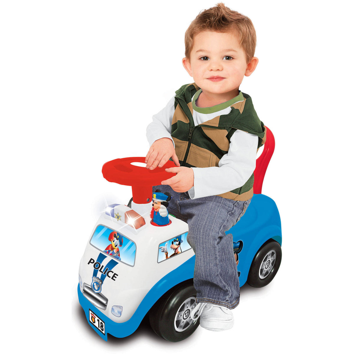 Kiddieland Disney Mickey Mouse My 1st Police Car Light n' Sound Ride-On (Used)