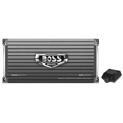 Boss AR2000M 2000 Watt 2 Ohm Mono Audio Amplifier and QPower 15" Sub Enclosure - VMInnovations