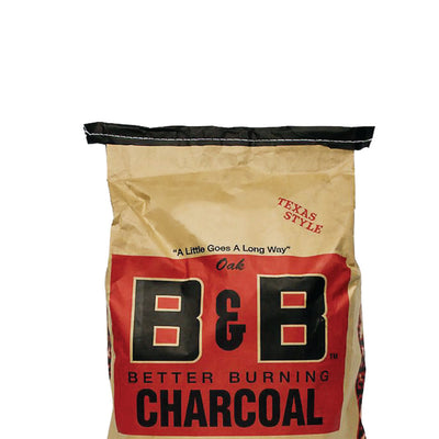B&B Charcoal Signature Low Smoke Oak Lump Grilling Charcoal, 20 Pounds (4 Pack)