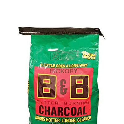 B&B Charcoal Signature Hickory Lump Grilling Smoking Charcoal, 8 Pounds (4 Pack)