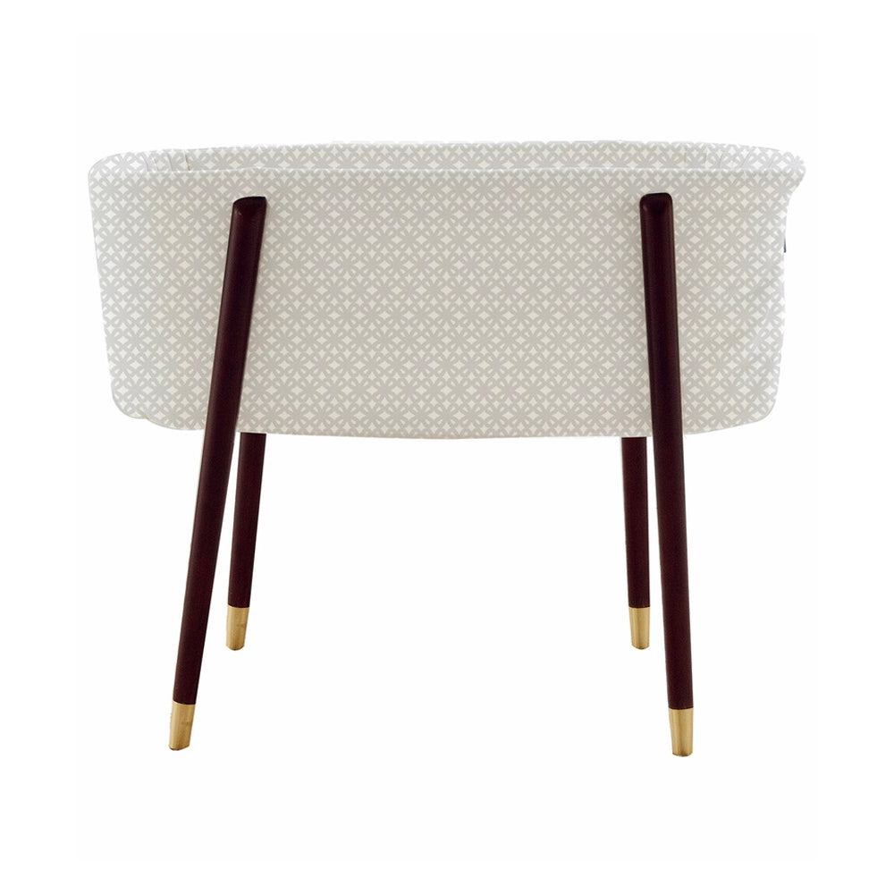 TruBliss Baby Sova Bassinet Deep Wall Crib Sleeper with Fitted Sheets, Grey Lily - VMInnovations