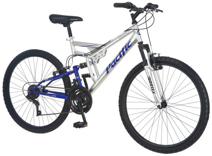 Pacific Chromium 26" Mens Dual Suspension Mountain Bike | 264162PA