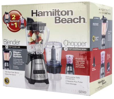 Hamilton Beach 2-In-1 Crusher Blender Chopper with Blender Baby Foods Cookbook