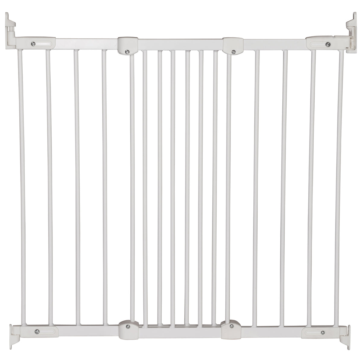 BabyDan FlexiFit Metal Adjustable 42" Wall Mounted Baby Safety Gate (2 Pack)
